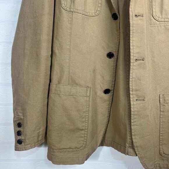 Gap Mens Sports Coat Size Large Tan Khaki - Picture 2 of 15